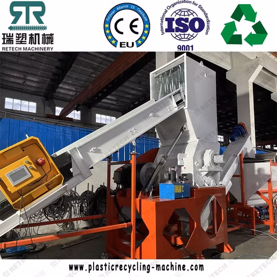Retech PP PE HDPE LDPE Plastic Film Agricultural Film Woven Bags Crushing Washing Dewatering Recycling Pelletizing Machine
