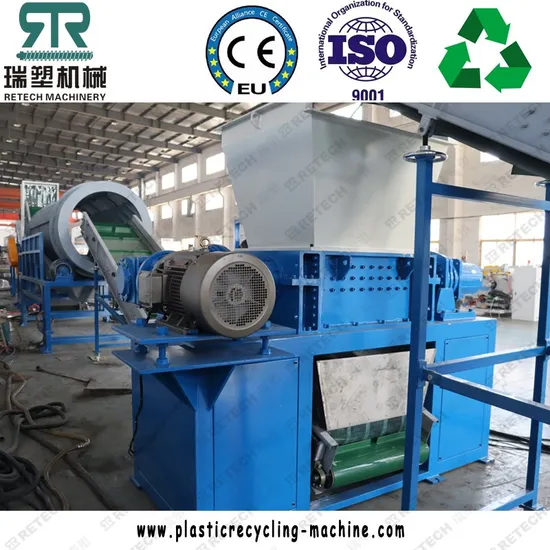 Retech PP PE HDPE LDPE Plastic Film Agricultural Film Woven Bags Crushing Washing Dewatering Recycling Pelletizing Machine