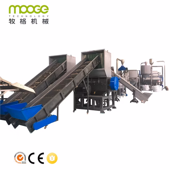 MT Series Plastic PET PE PP Crusher Granulator Washing and Recycling Recycling Line