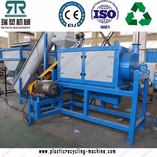 Retech PP PE HDPE LDPE Plastic Film Agricultural Film Woven Bags Crushing Washing Dewatering Recycling Pelletizing Machine